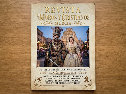 Portada de la Revista Oficial de San Juan de Jerusalén y Moros y Cristianos de Murcia